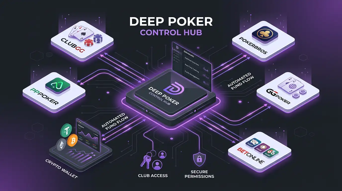 Deep Poker platform overview — one account for multiple poker clubs